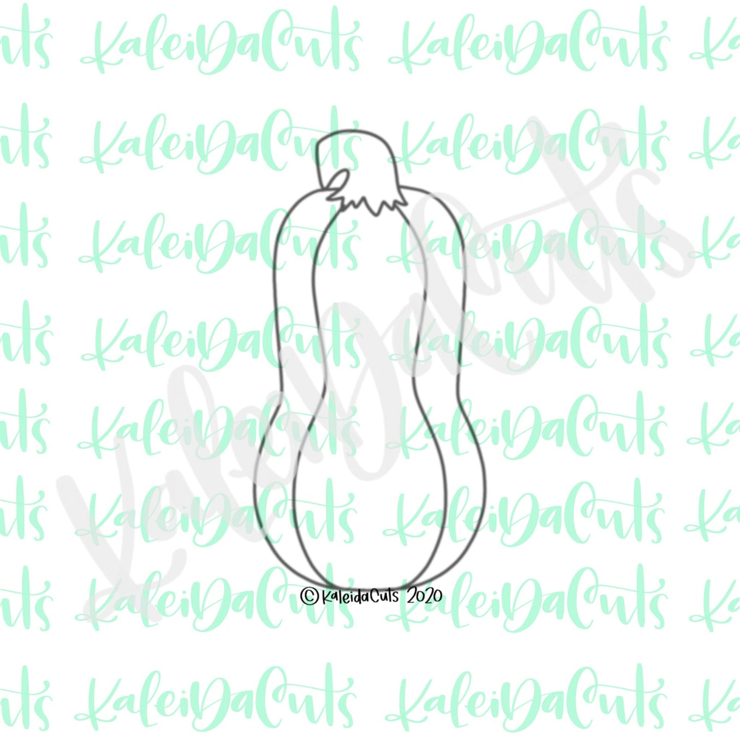 Tall Gourd Cookie Cutter (cookie stick)