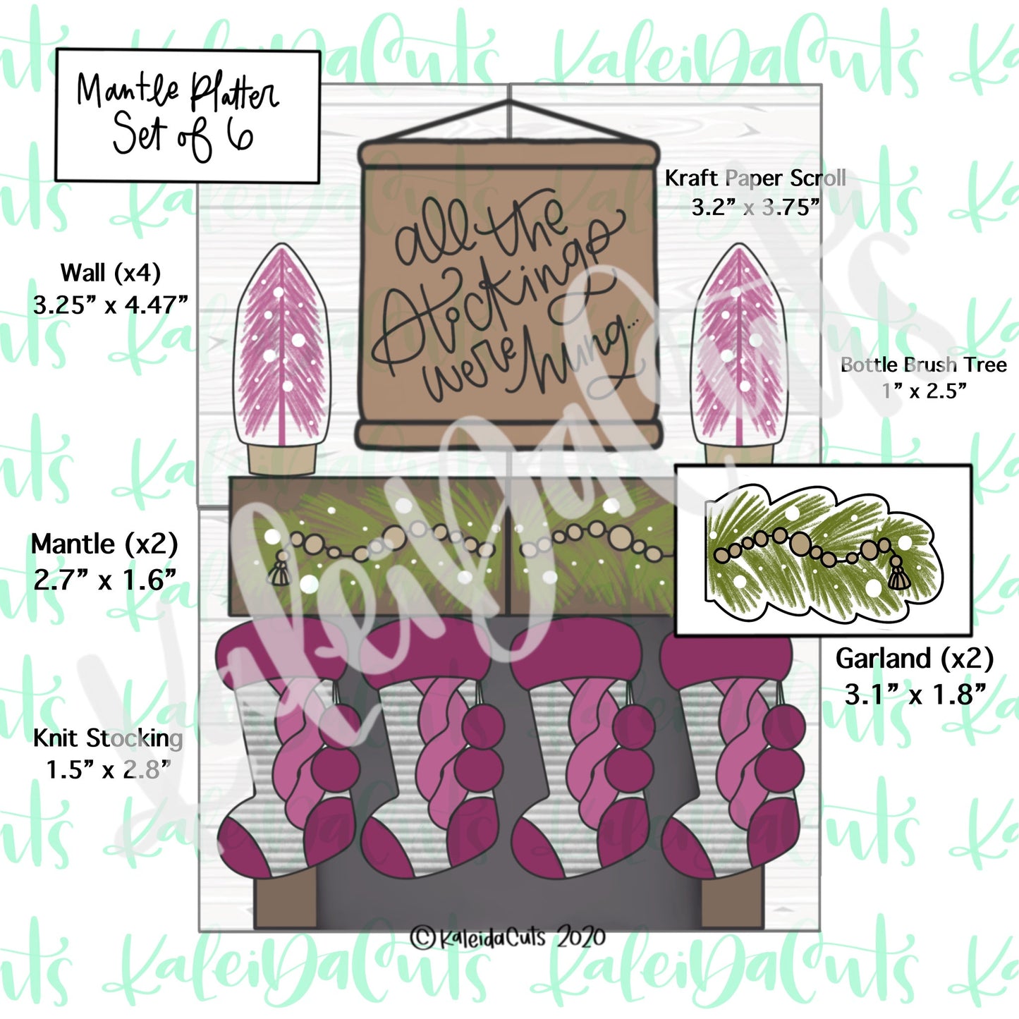 Mantle Platter Set of 6 Cookie Cutters