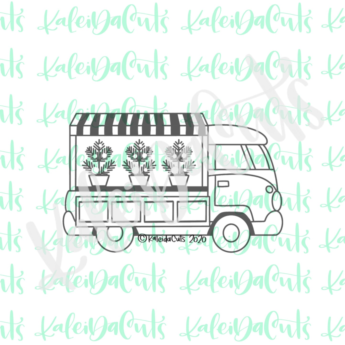 VW Flower Van Cookie Cutter