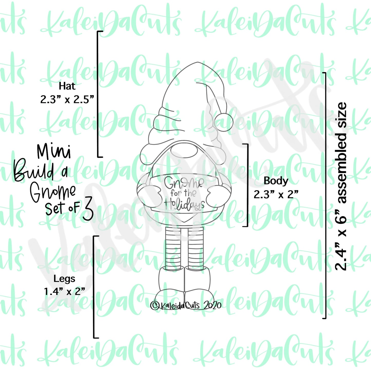 Build a Gnome Set - 3 Cookie Cutters