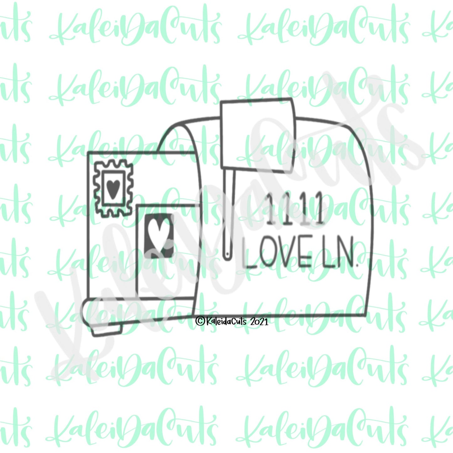 Open Mailbox Cookie Cutter