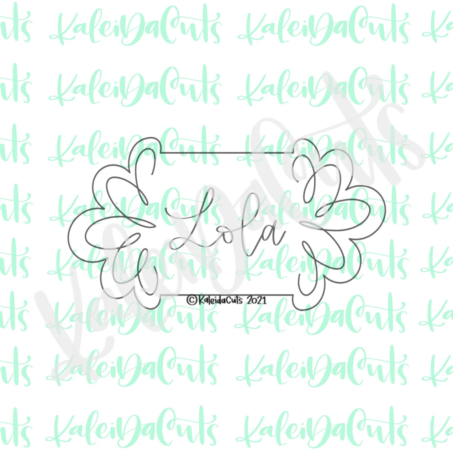 Lola Plaque Cookie Cutter