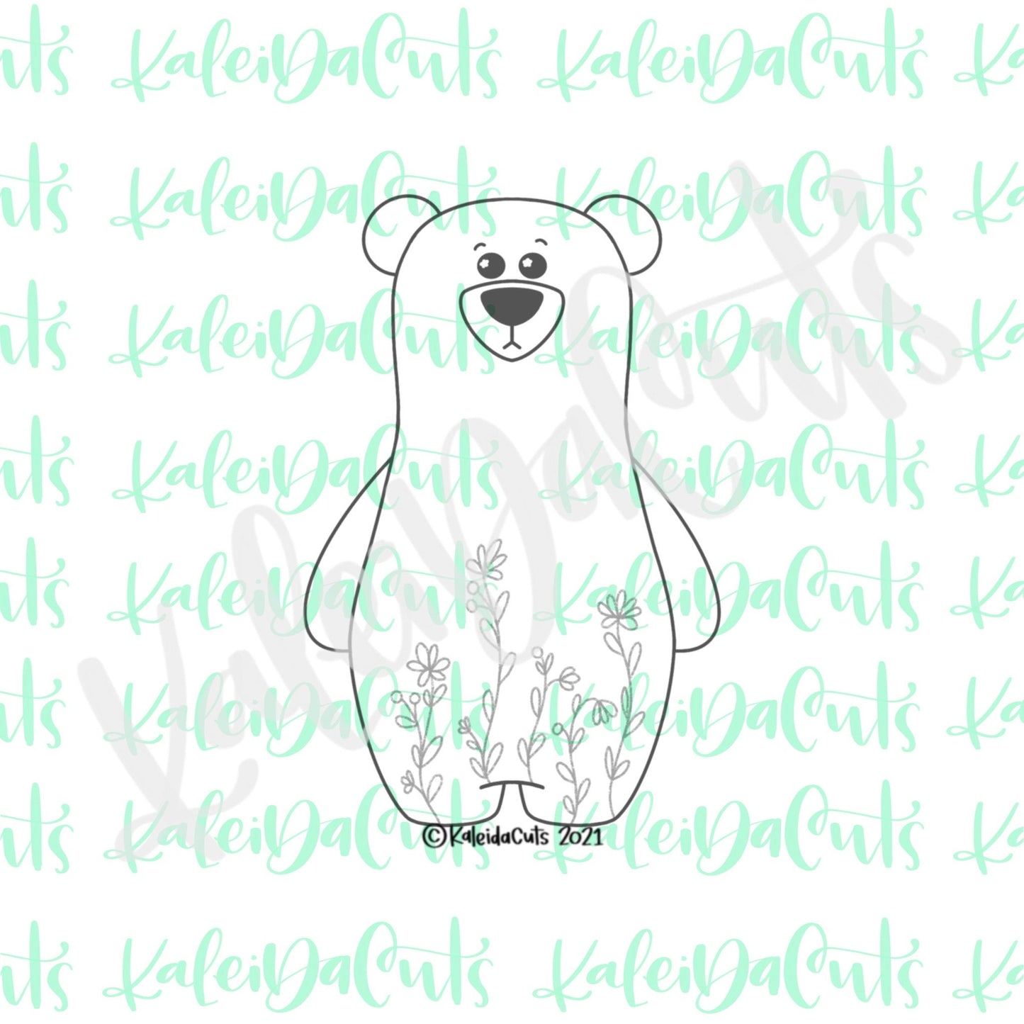 Folksy Bear Cookie Cutter