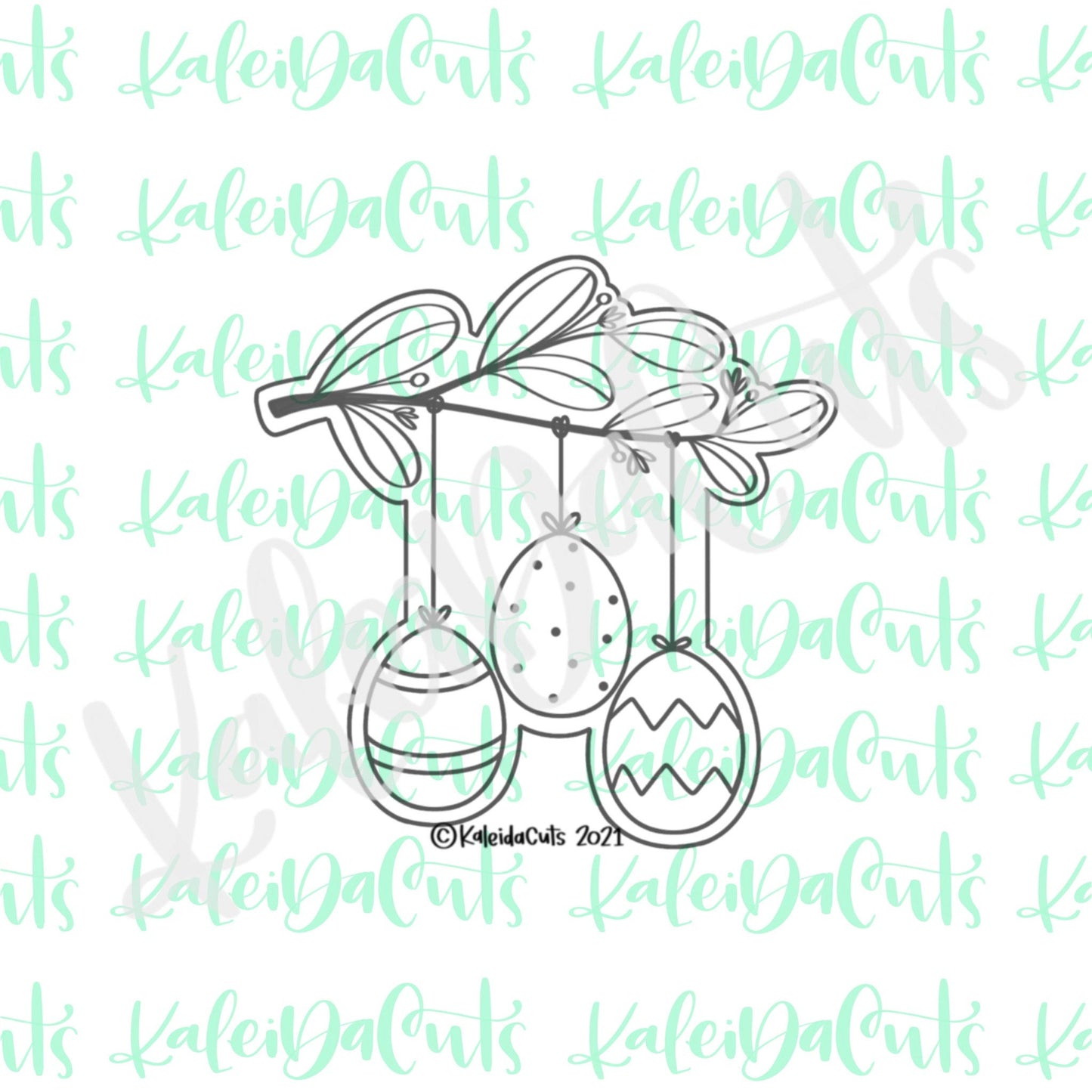 Decorative Egg Branch Cookie Cutter