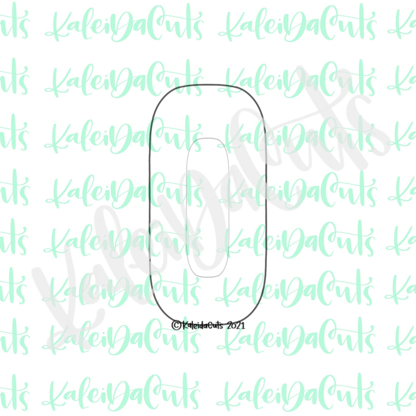 Tall Letter O Cookie Cutter