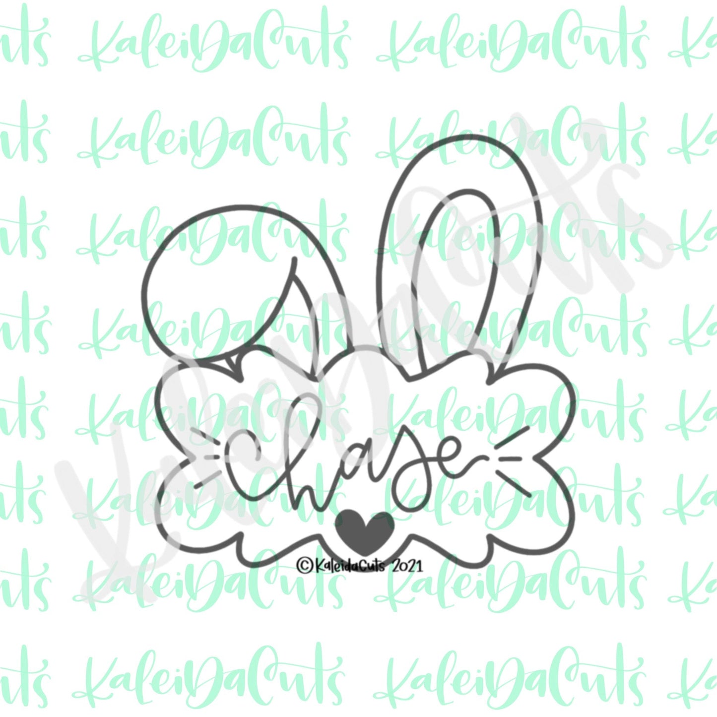 Nancy Bunny Plaque Cookie Cutter