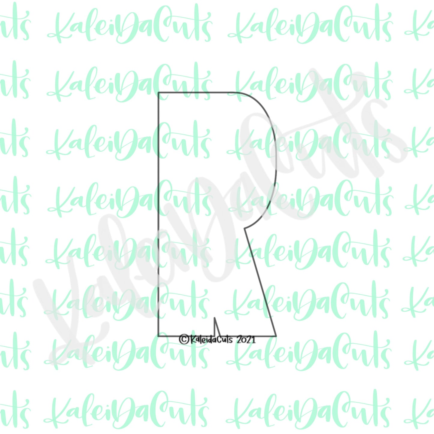 Tall Letter R Cookie Cutter