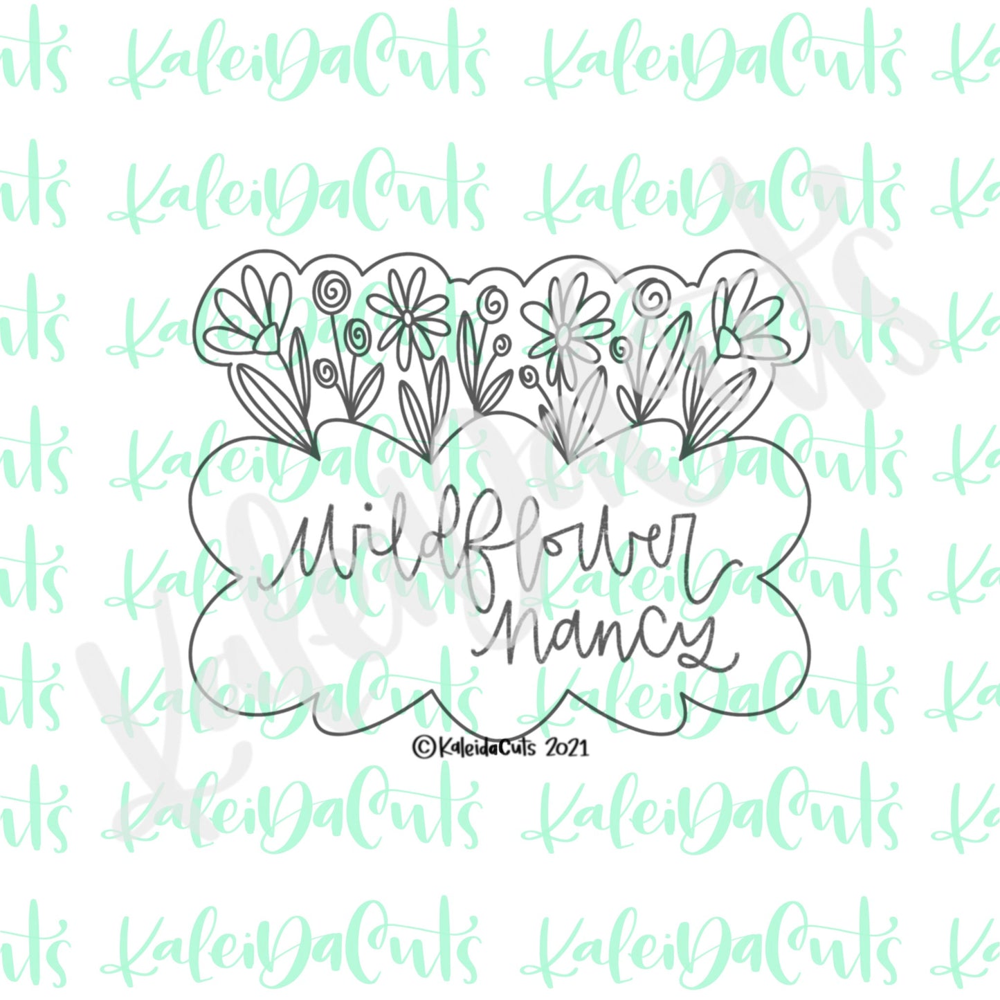 Wildflower Nancy Plaque Cookie Cutter
