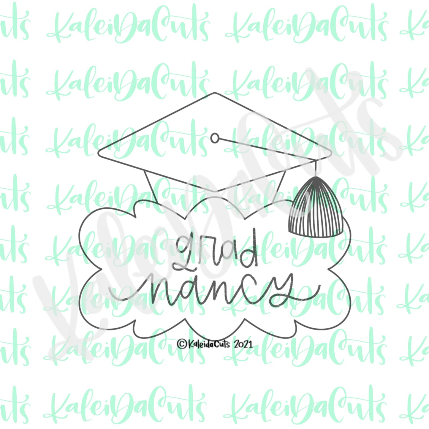 Grad Nancy Plaque Cookie Cutter