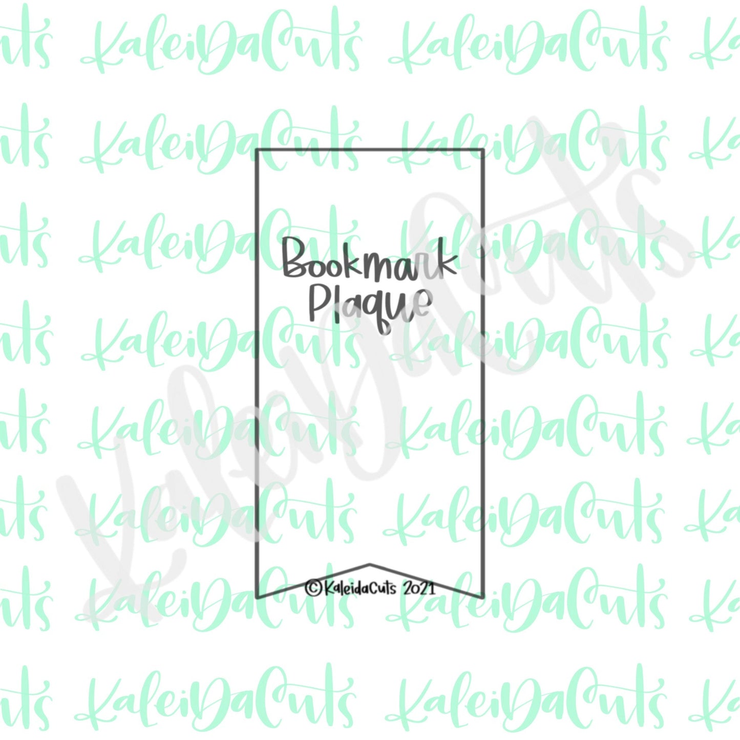 Book Mark Plaque Cookie Cutter