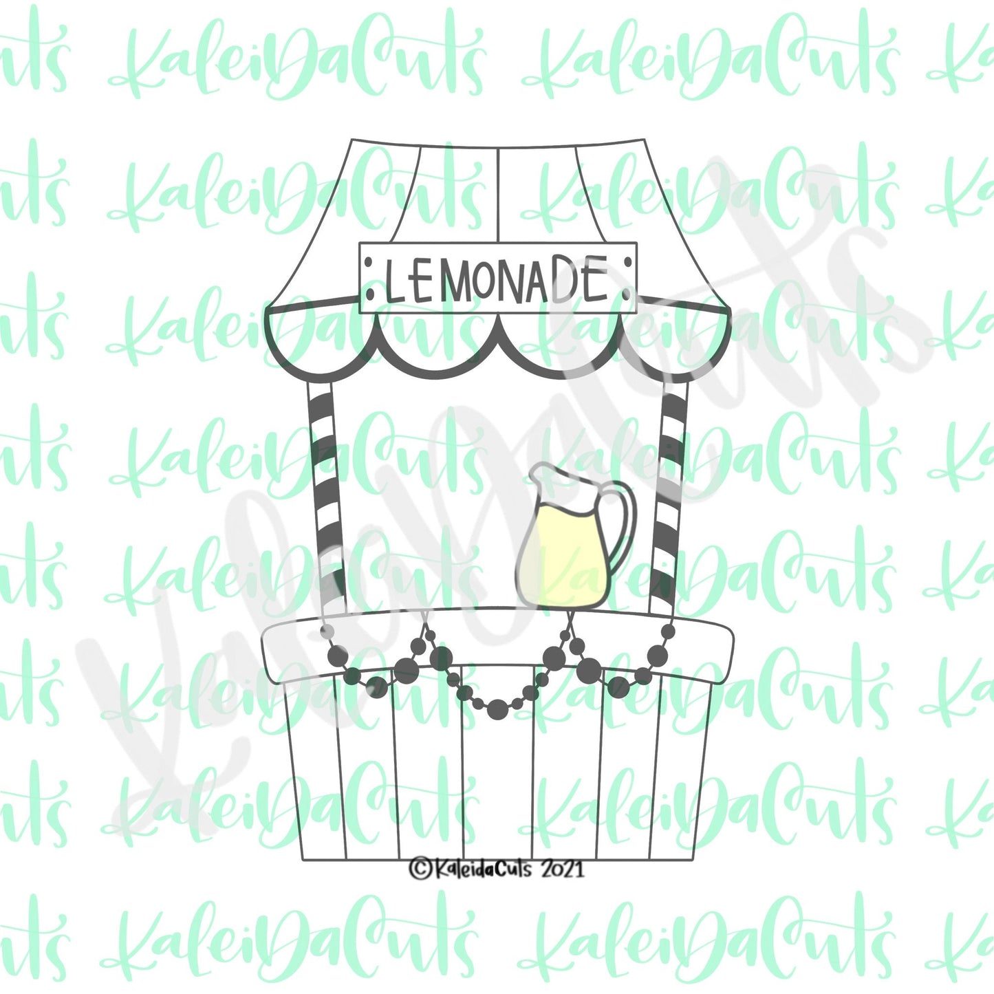 Lemonade Stand Solid Cookie Cutter