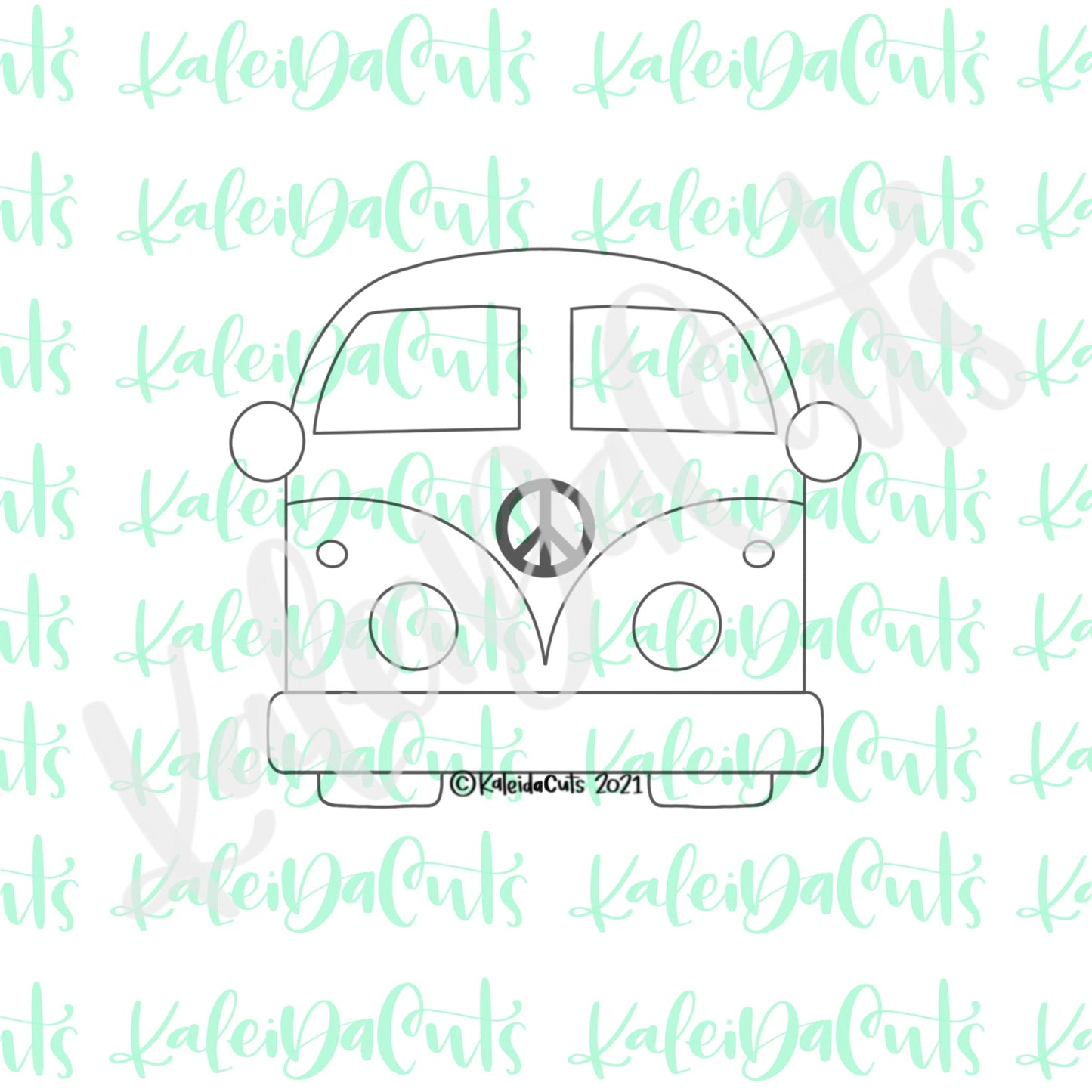 VW Bus Front Cookie Cutter