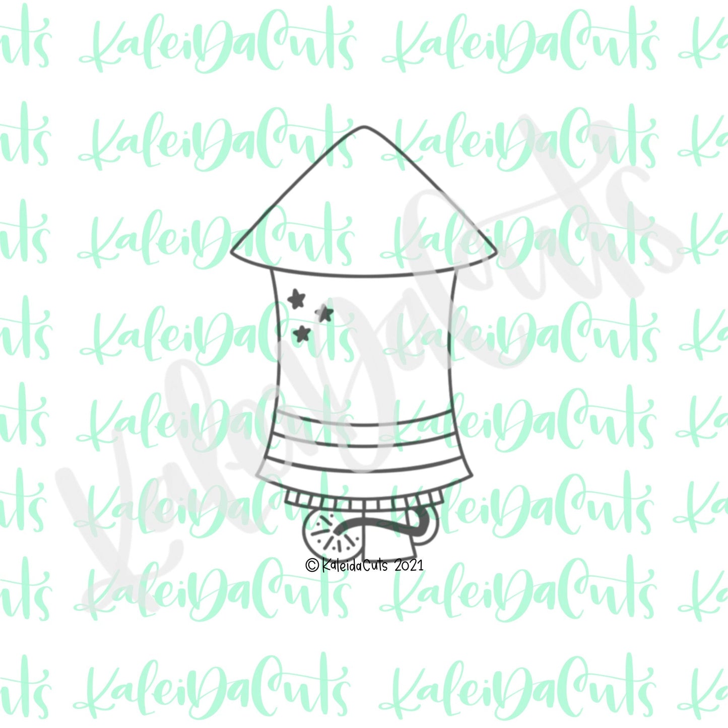 Bottle Rocket Cookie Cutter