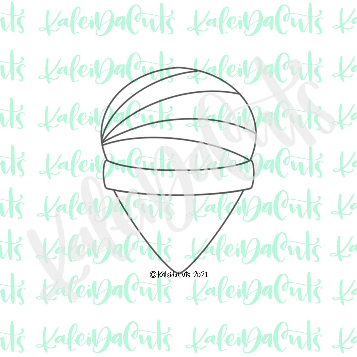 Snow Cone 2 Cookie Cutter