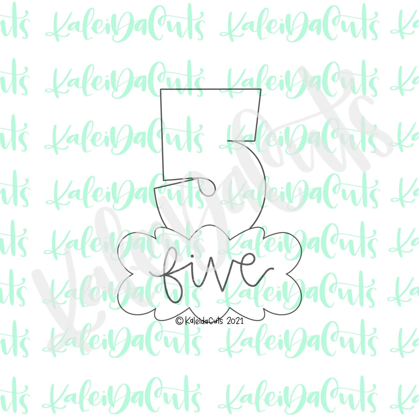 Nancy Number Five Cookie Cutter