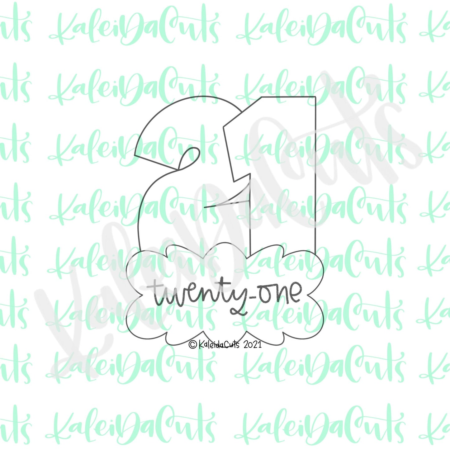 Nancy Number Twenty -One Cookie Cutter