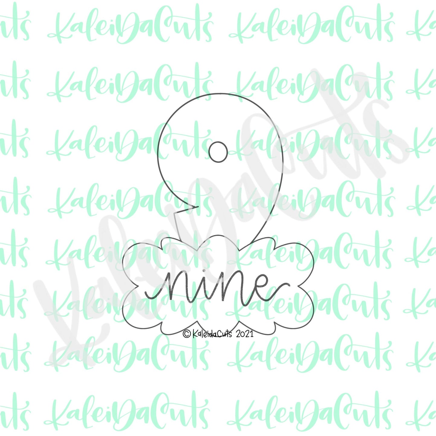 Nancy Number Nine Cookie Cutter