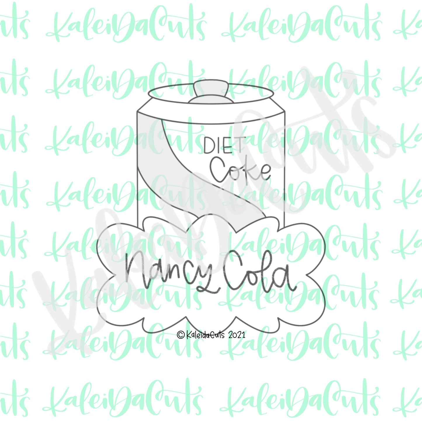 Nancy Cola Plaque Cookie Cutter