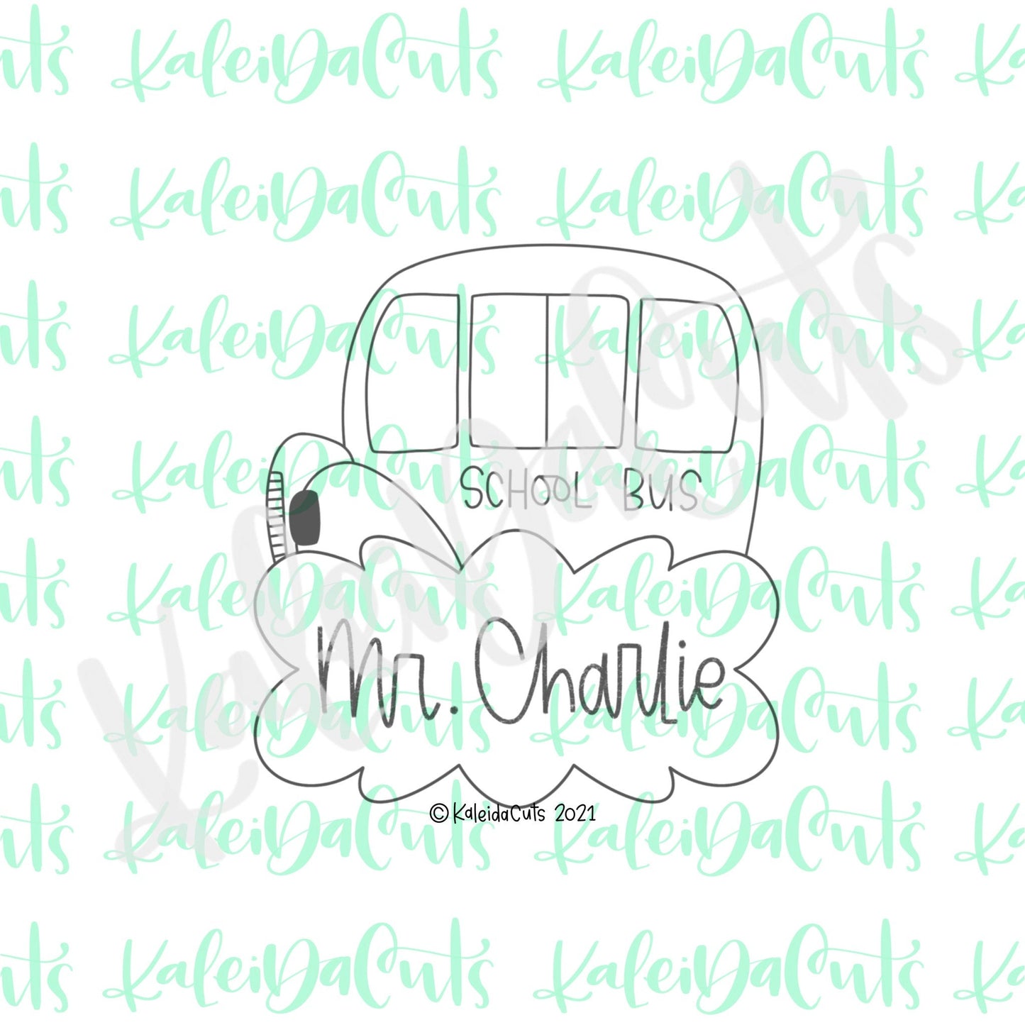 Nancy Bus Plaque Cookie Cutter