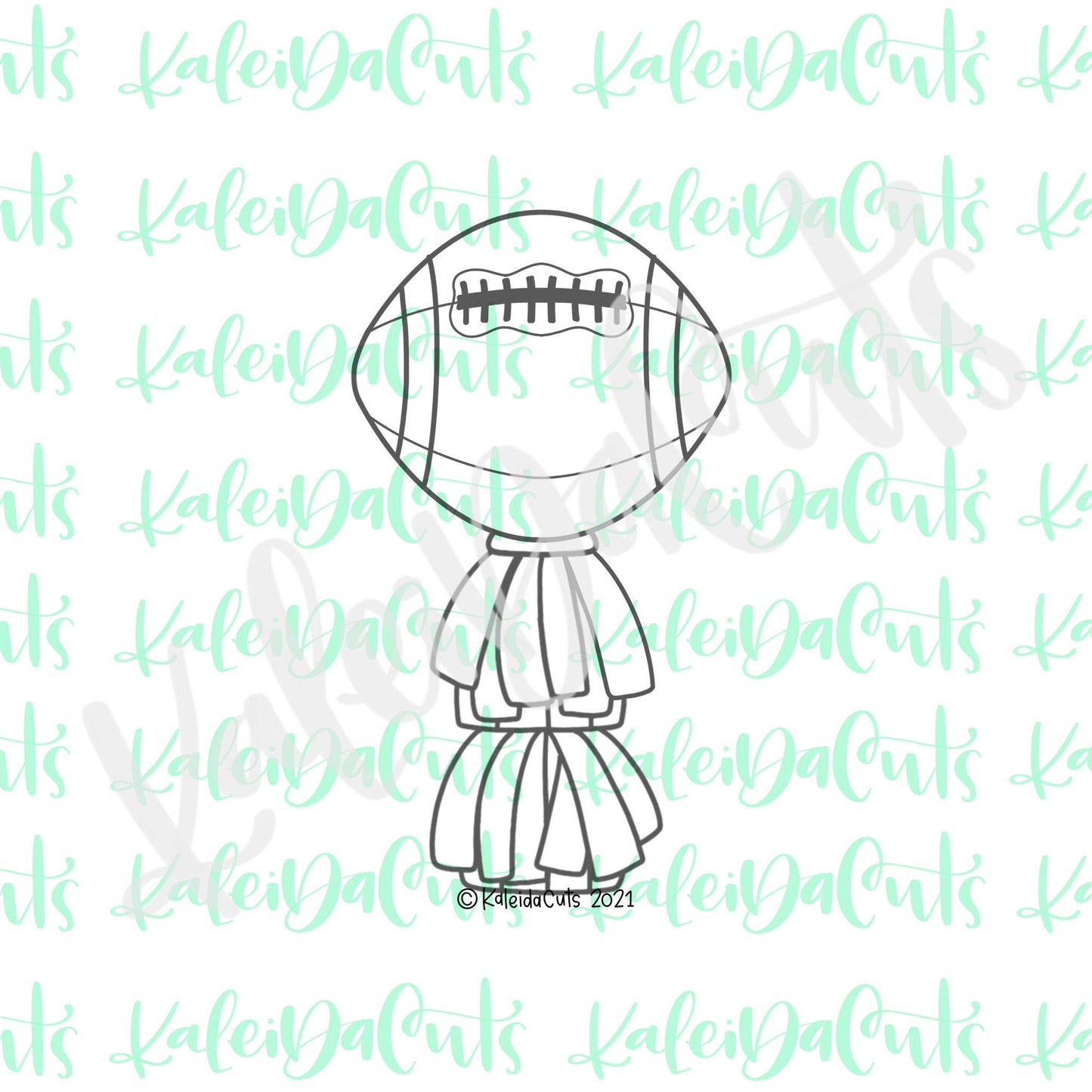 Football Tassel Balloon Cookie Cutter