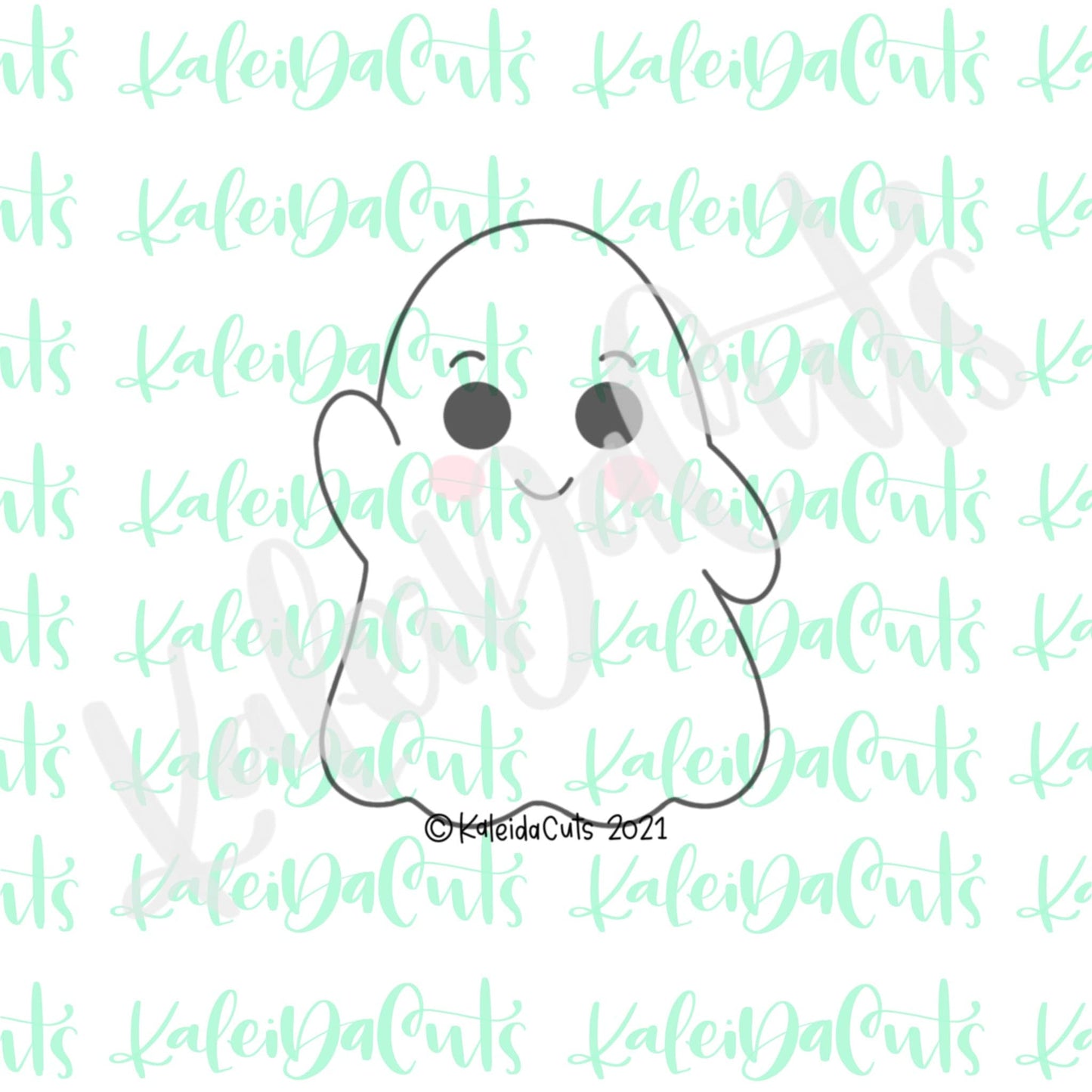 Waving Ghost Cookie Cutter