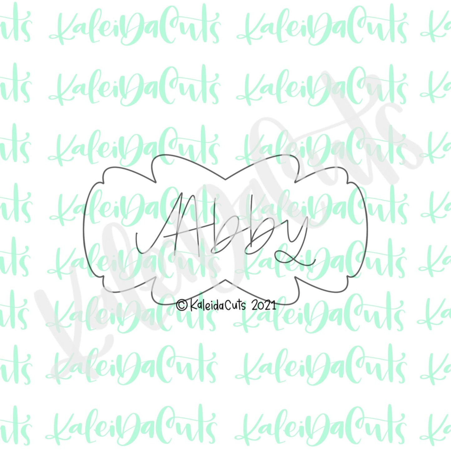 Abby Plaque Cookie Cutter