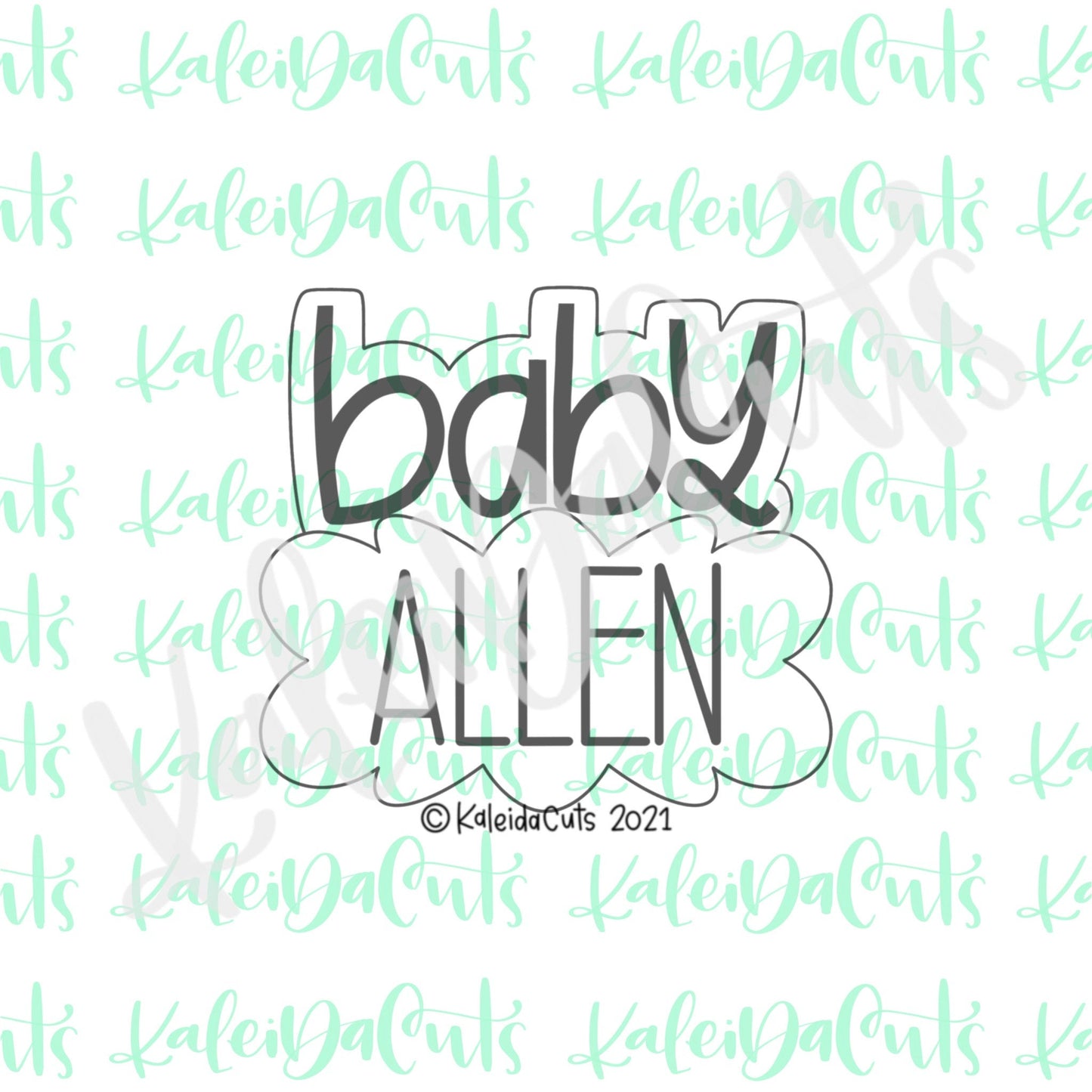 Baby Nancy Plaque Cookie Cutter