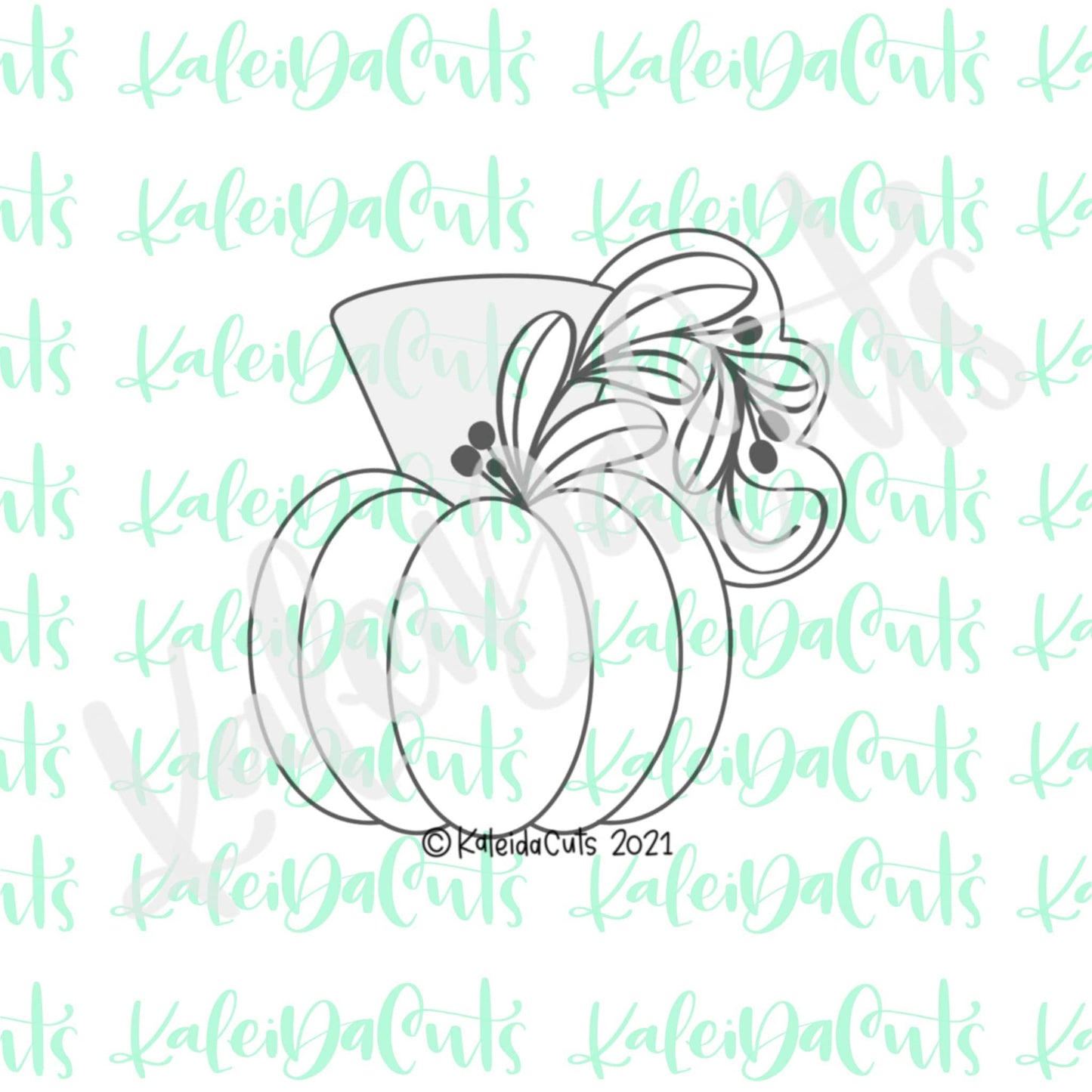 Floral Pumpkin 2021 Cookie Cutter