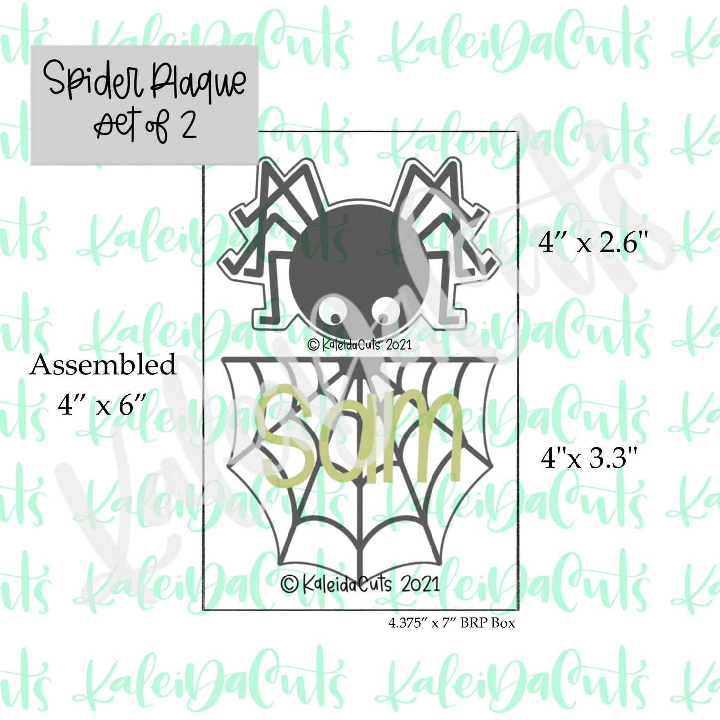 Spider Plaque Set of 2 Cookie Cutters