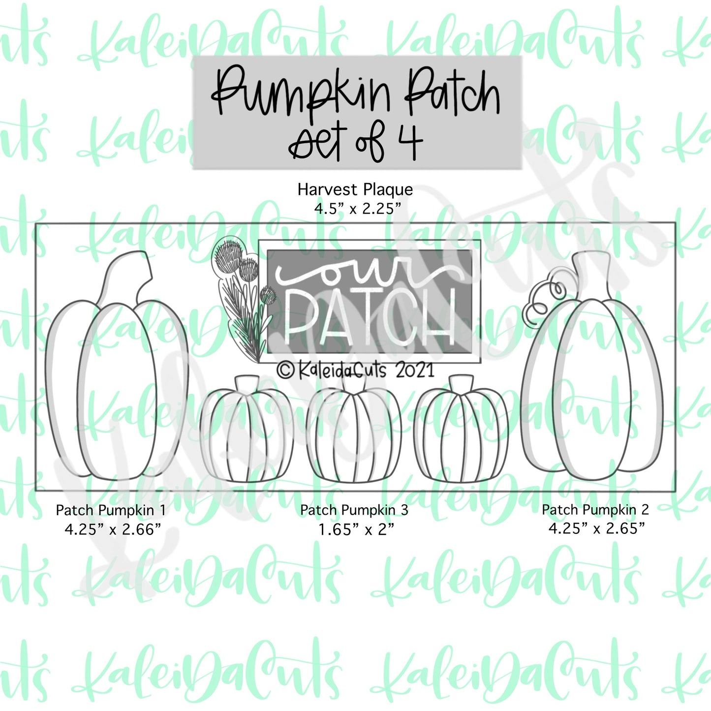 Pumpkin Patch Set of 4 Cookie Cutters