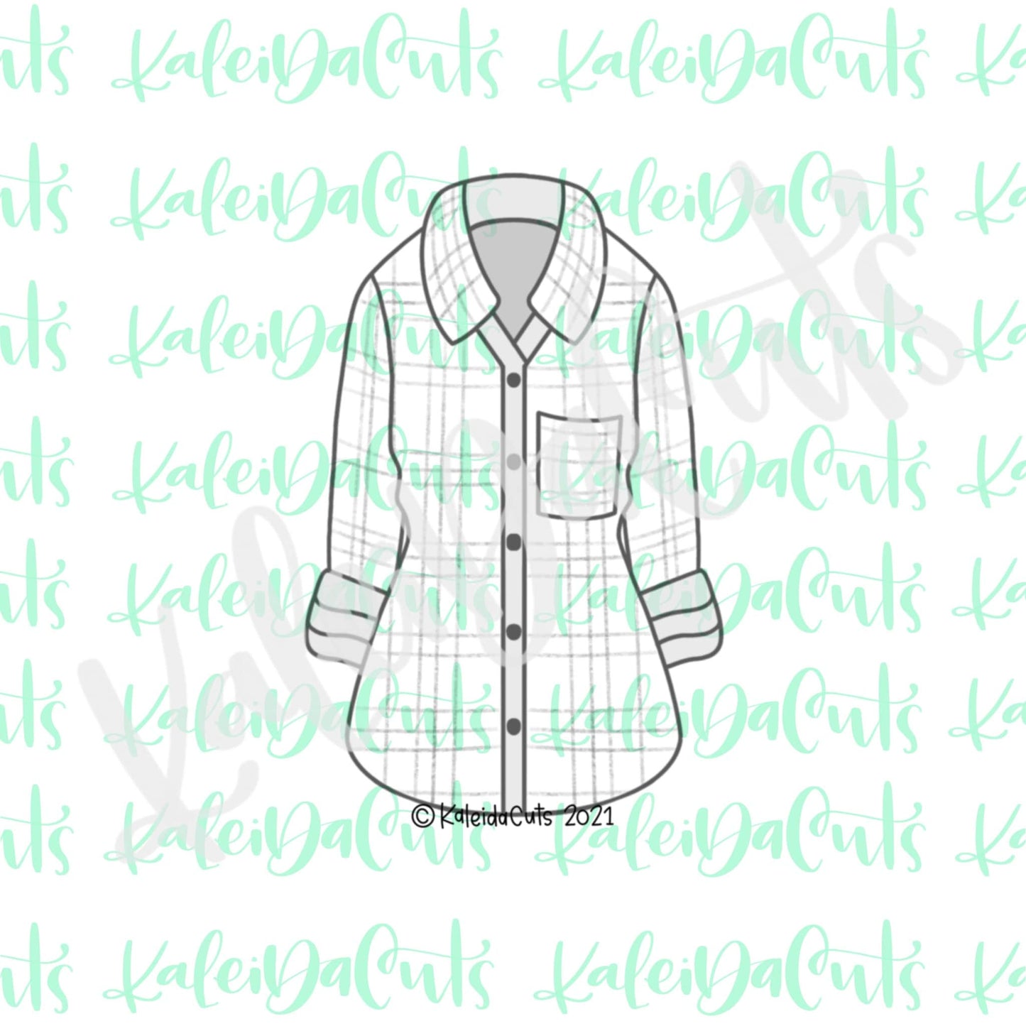 Plaid Shirt Cookie Cutter