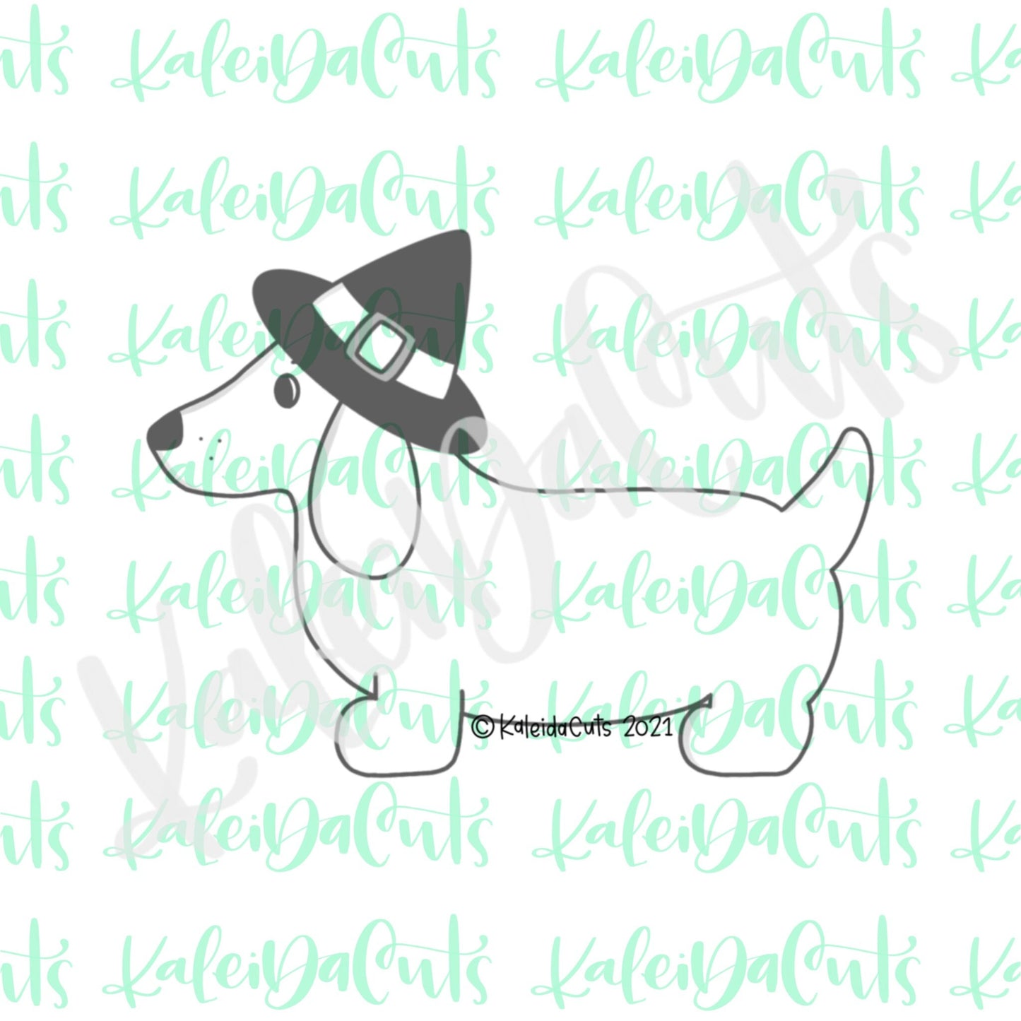 Witchy Dachshund Cookie Cutter