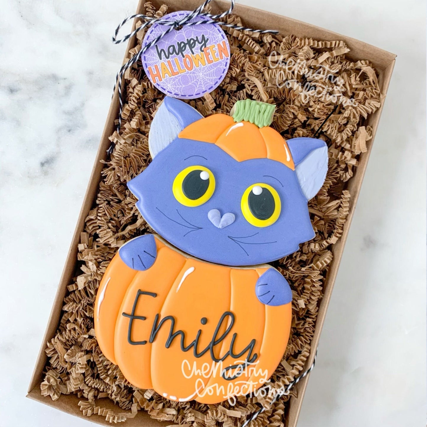 Chemistry Kitty Pumpkin Set of 2 Cookie Cutters