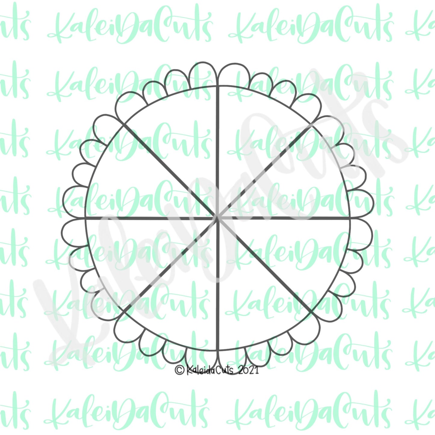 Scallop Pie Slice Cookie Cutter