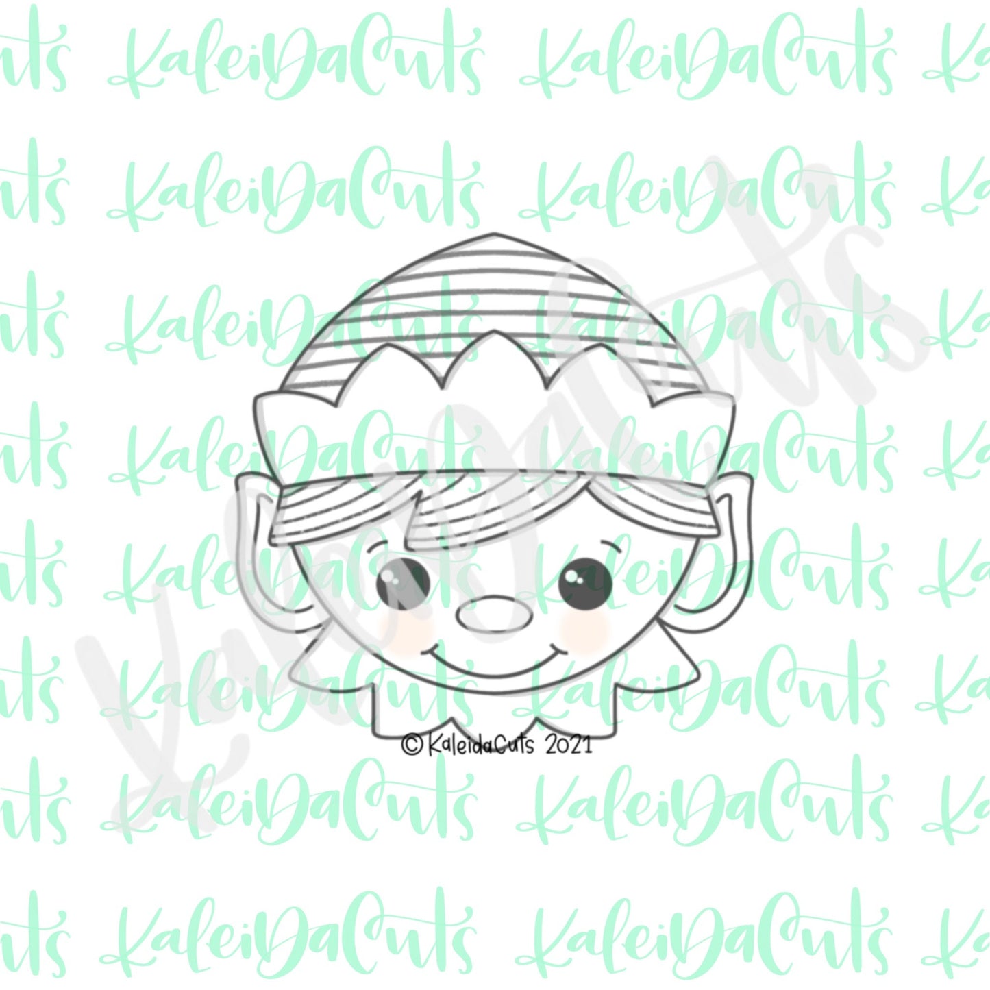 Boy Elf Face Cookie Cutter