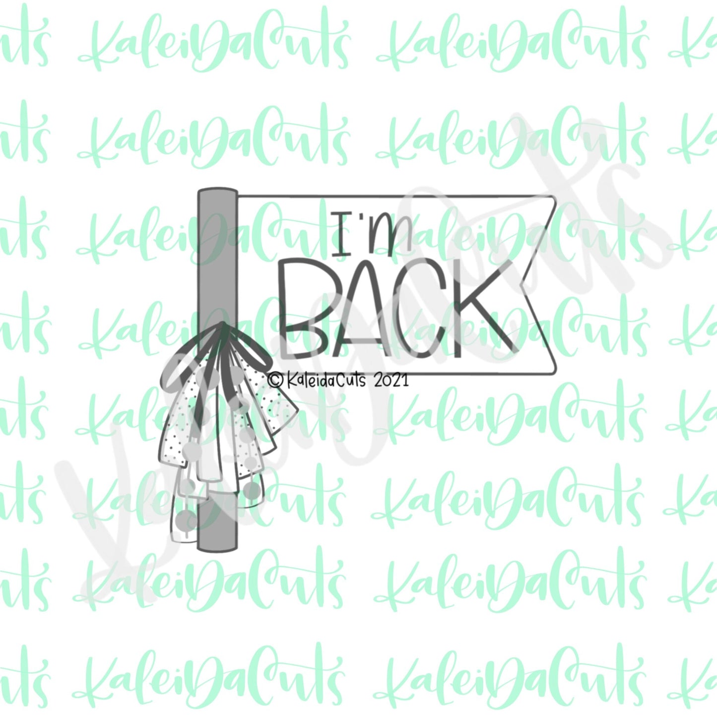 Banner with Ribbon Cookie Cutter