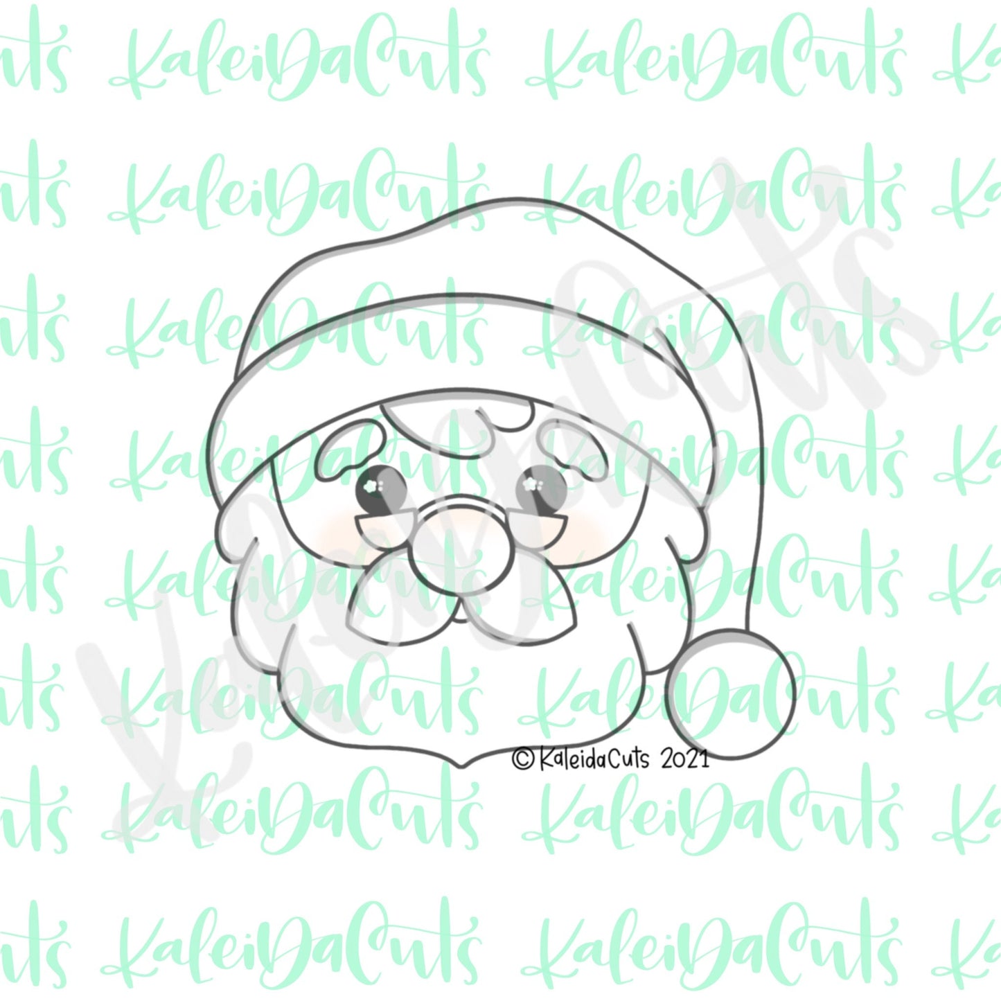 Santa Face 2021 Cookie Cutter