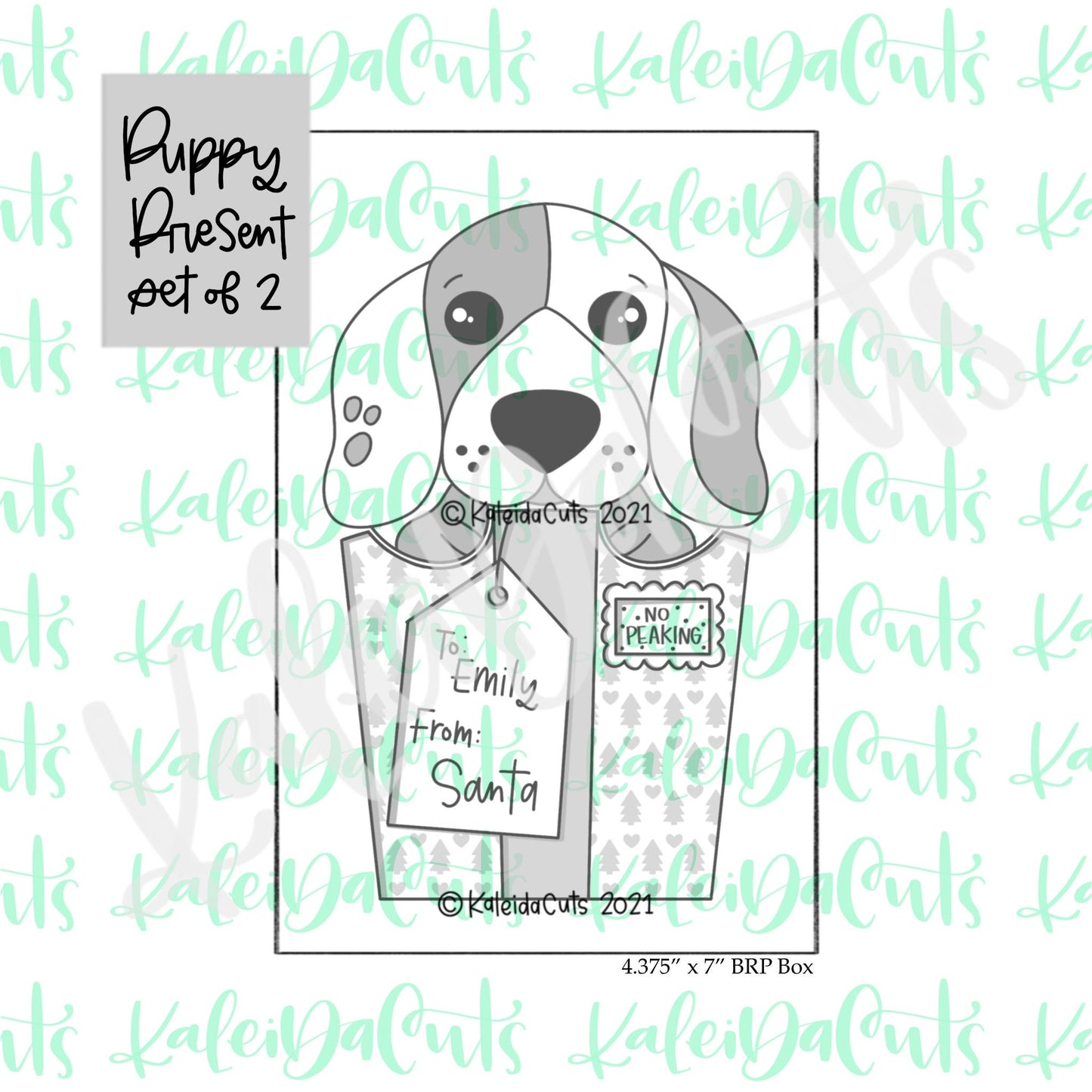 Puppy Present Set of 2 Cookie Cutters