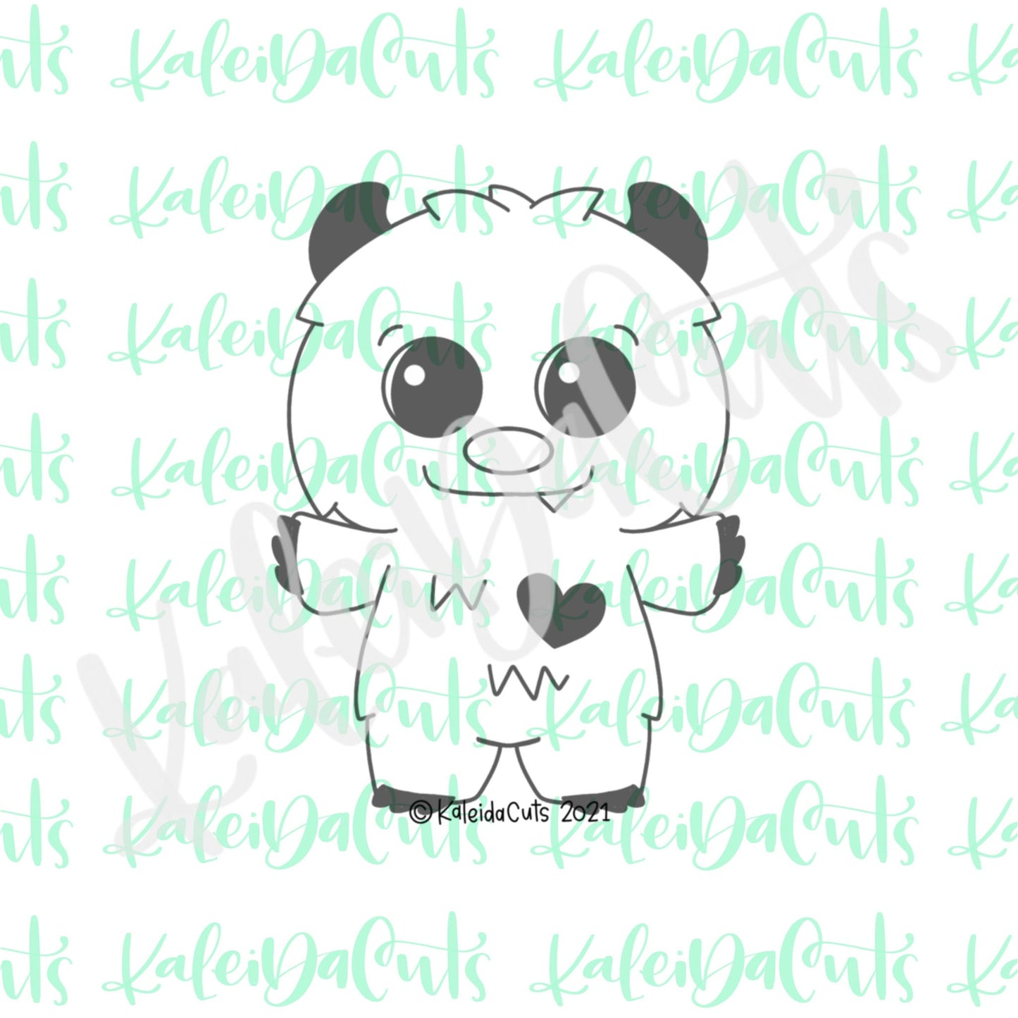 Kawaii Yeti Cookie Cutter