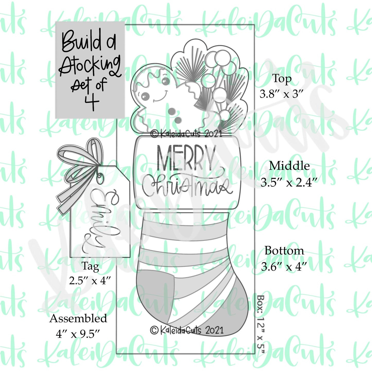 Build a Stocking Set of 4 Cookie Cutters