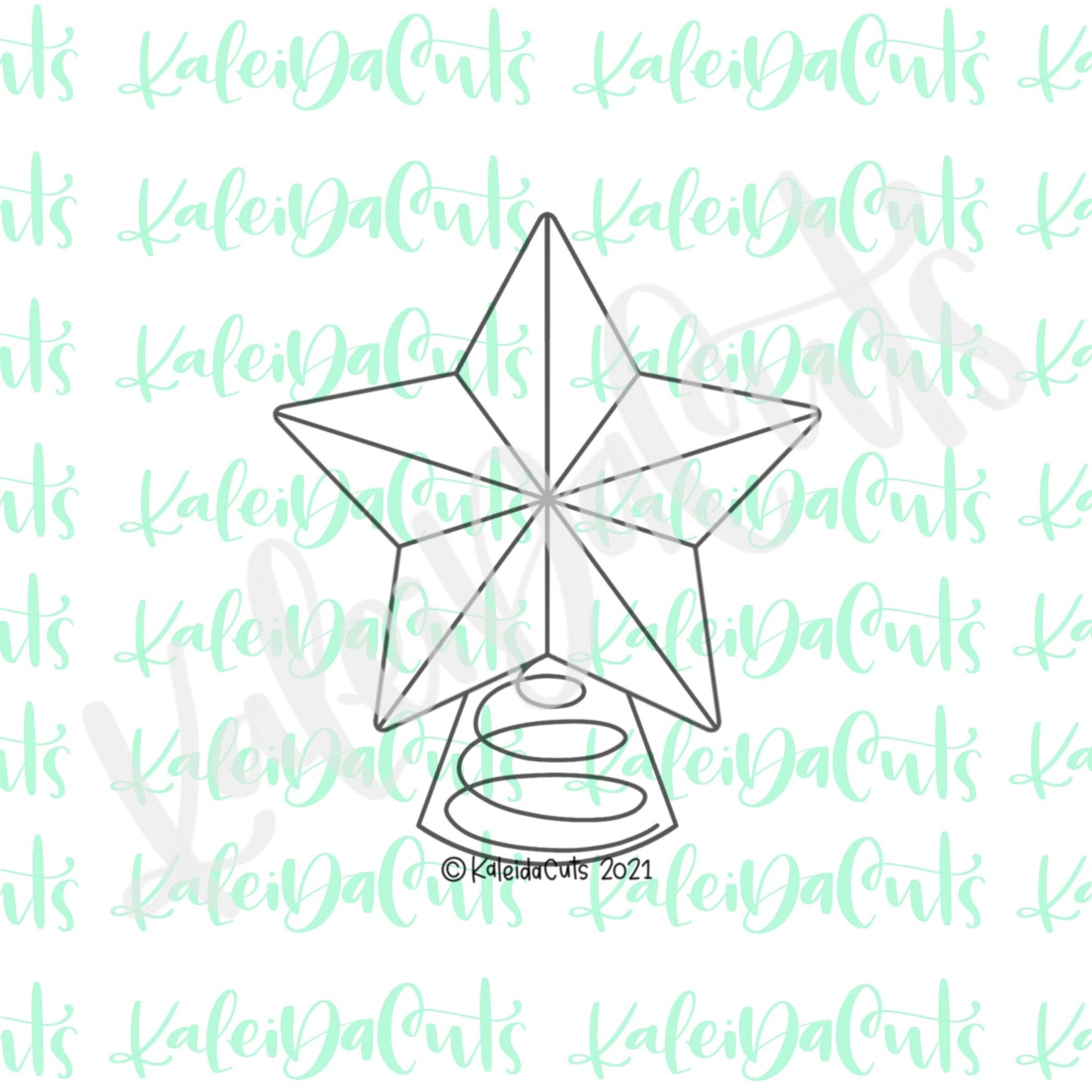 Vintage Star Topper Cookie Cutter