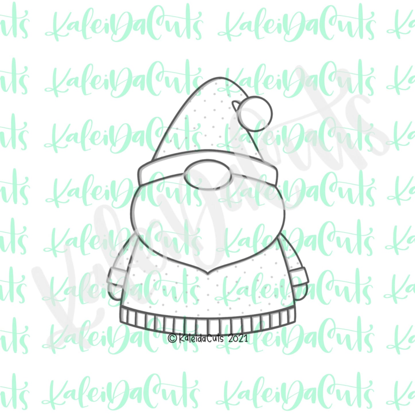 Santa Gnome Cookie Cutter