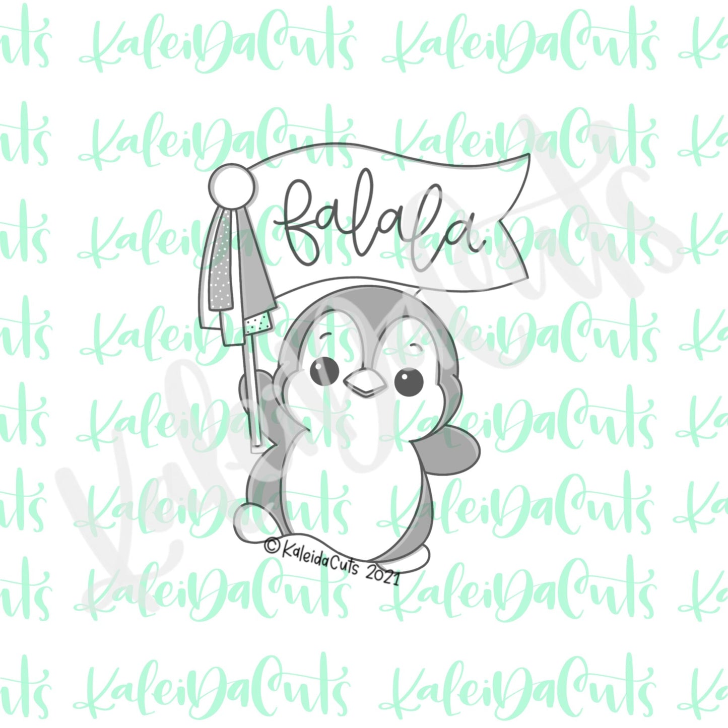 Penguin Pennant Cookie Cutter