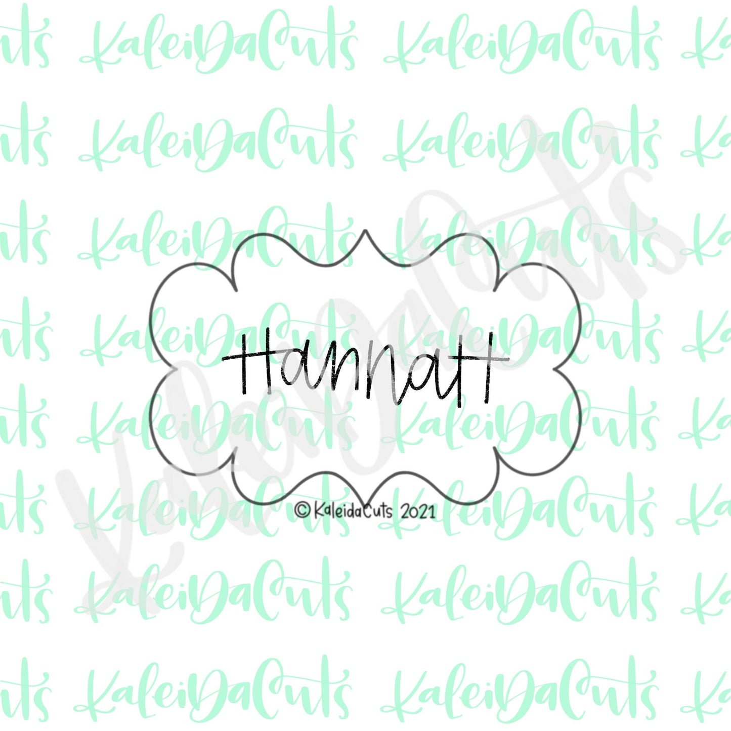 Hannah Plaque Cookie Cutter