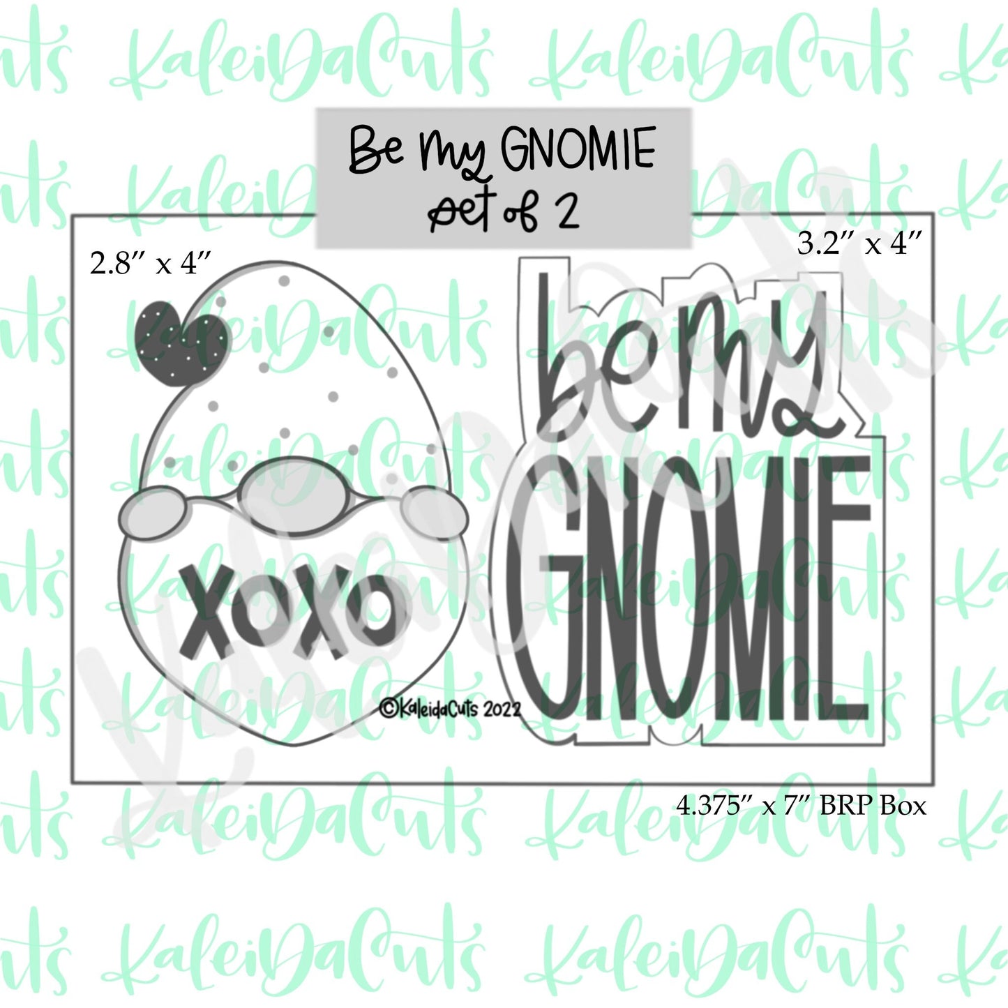 Be My Gnomie Set of 2 Cookie Cutters