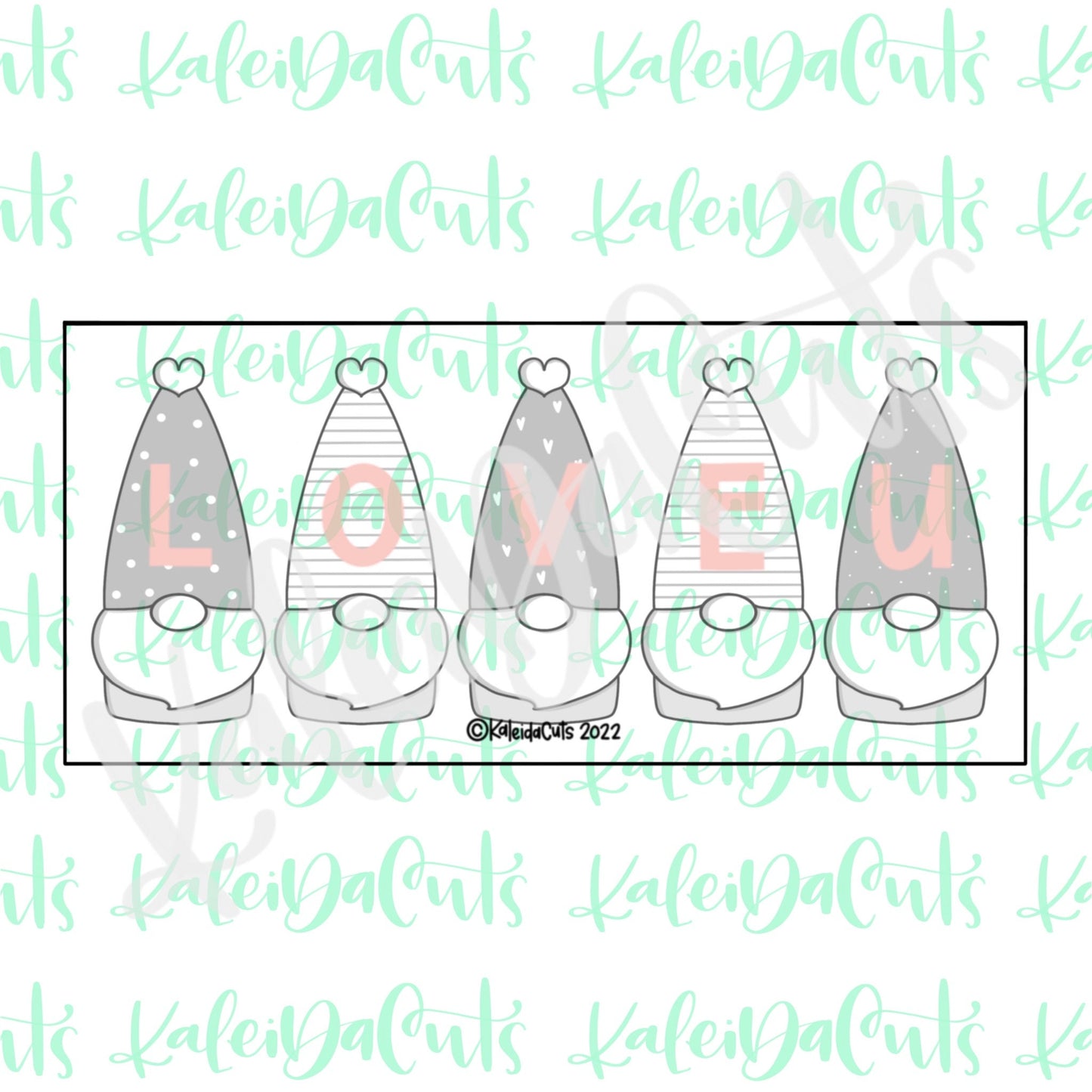 Skinny Heart Gnome Cookie Cutter