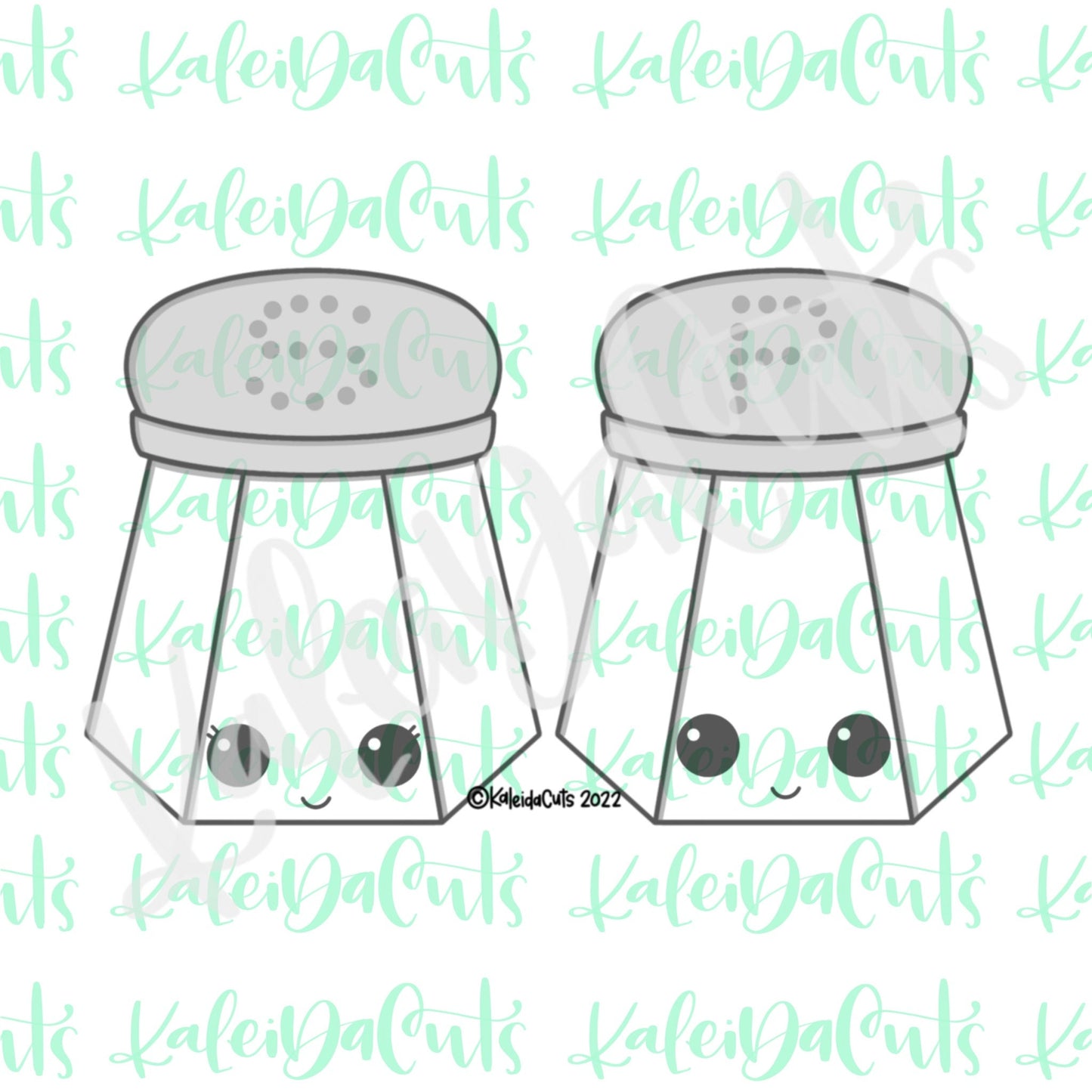 Salt and Pepper Cookie Cutter (One Cutter)