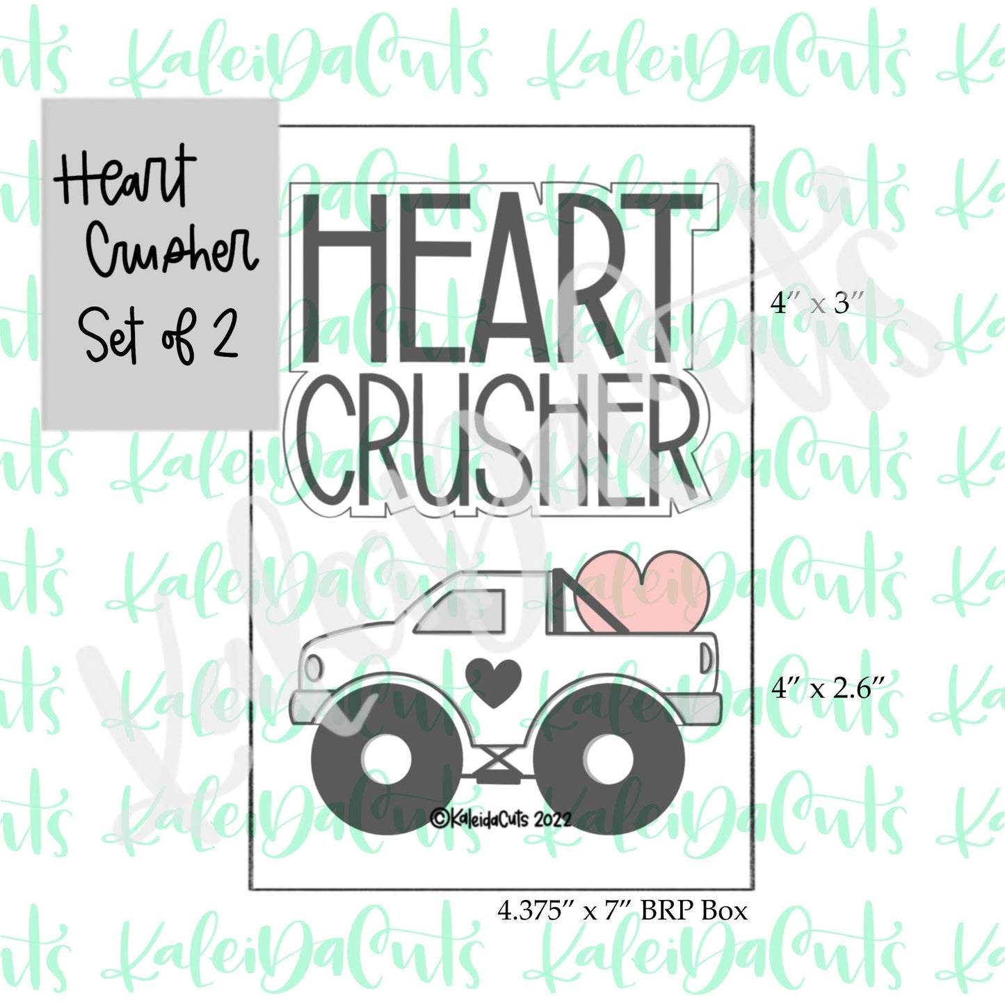 Heart Crusher Set of 2 Cookie Cutters