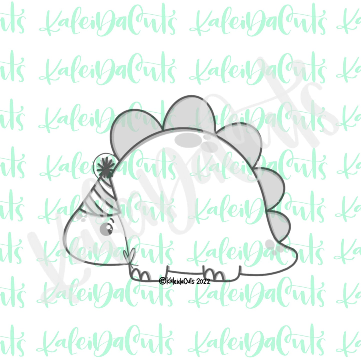 Party Stegosaurus Cookie Cutter