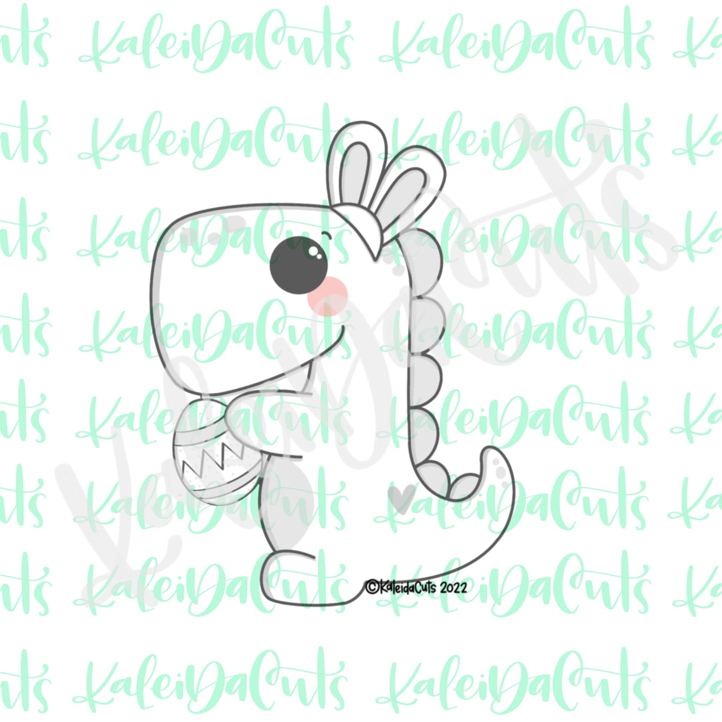 Dino Bunny Cookie Cutter